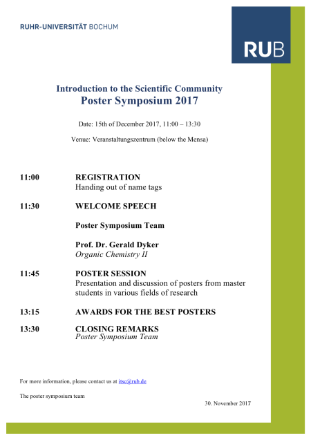 Schedule Symposium 2017